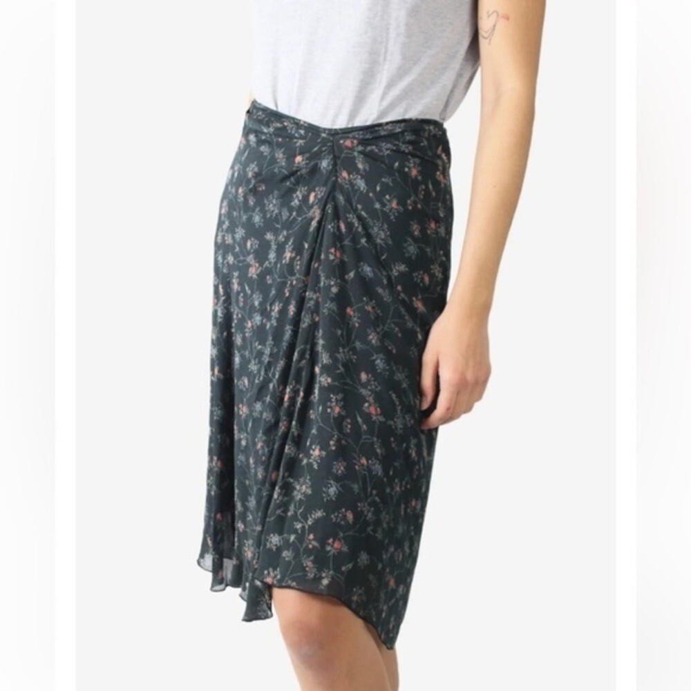 Isabel Marant Juneo Silk Floral Skirt